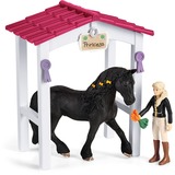 Schleich HORSE CLUB Horse Box with Tori & Princess, Spil figur 5 År, Flerfarvet