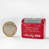 Shelly 1PM Mini Gen4, Stafetter Rød