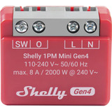Shelly 1 PM Mini Gen4, Relay Rød