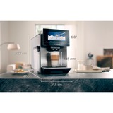 Siemens TQ903D03, Kaffe/Espresso Automat rustfrit stål/Sort