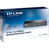 TP-Link TL-SF1016DS netværksswitch Ikke administreret Fast Ethernet (10/100) 1U Sort Sort, Ikke administreret, Fast Ethernet (10/100), Stativ-montering, 1U