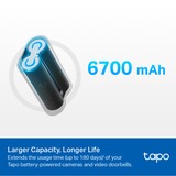 TP-Link Tapo A100, Batteri Sort