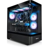 Thermaltake FTW V290a 5070, Gaming PC Sort/gennemsigtig