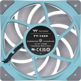 Thermaltake Toughfan 12 Turquoise High Static Pressure Radiator Fan Universel Ventilator 12 cm Blå 1 stk, Sag fan Turkis, Ventilator, 12 cm, 500 rpm, 2000 rpm, 58,35 kubikfod/min., Blå
