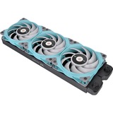 Thermaltake Toughfan 12 Turquoise High Static Pressure Radiator Fan Universel Ventilator 12 cm Blå 1 stk, Sag fan Turkis, Ventilator, 12 cm, 500 rpm, 2000 rpm, 58,35 kubikfod/min., Blå