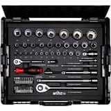 Wiha Topnøgle- og bitsæt 1/4" og 1/2", 60 dele 
