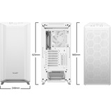 be quiet! Dark Base 701 Tower Hvid, Towerkabinet Hvid, Tower, PC, Hvid, ATX, EATX, micro ATX, Mini-ATX, Acrylonitrilbutadienstyren, Glas, Stål, Ravfarvet, Blå, Grøn, Rød