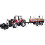 bruder Massey Ferguson legetøjsbil, Model køretøj Traktor model, 3 År, Plast, Sort, Rød, Sølv