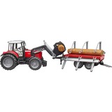 bruder Massey Ferguson legetøjsbil, Model køretøj Traktor model, 3 År, Plast, Sort, Rød, Sølv