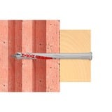 fischer Langskaftdowel DuoXpand 10x120 T R, Dyvel Lys grå/Rød