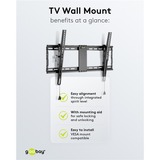 goobay TV-vægbeslag Pro TILT (L), Wall Mount Sort