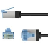 goobay Ultrafleksibelt Cat.6a patchkabel slim, U/FTP Sort