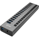 i-tec U3CHARGEHUB16 oplader til mobil enhed Grå Indendørs, USB hub Sort, Indendørs, Vekselstrøm, Grå