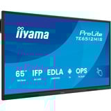 iiyama TE6512MIS-B4AG skilte display Kiosk design 165,1 cm (65") LCD Wi-Fi 400 cd/m² 4K Ultra HD Sort Berøringsskærm Indbygget processer Android 24/7, Offentlig visning Sort (mat), Kiosk design, 165,1 cm (65"), LCD, 3840 x 2160 pixel, Wi-Fi, 24/7