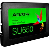 ADATA Ultimate SU650 2.5" 256 GB Serial ATA III 3D NAND, Solid state-drev Sort, 256 GB, 2.5", 520 MB/s, 6 Gbit/sek.