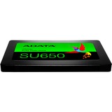 ADATA Ultimate SU650 2.5" 256 GB Serial ATA III 3D NAND, Solid state-drev Sort, 256 GB, 2.5", 520 MB/s, 6 Gbit/sek.