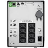 APC SMC1000IC UPS-enhed Interaktivt indgangsstik 1 kVA 600 W 8 AC stikkontakt(er) Sort, Interaktivt indgangsstik, 1 kVA, 600 W, Sine, 170 V, 300 V