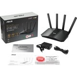 ASUS RT-BE58U trådløs router 2.5 Gigabit Ethernet Dual-band (2,4 GHz / 5 GHz) Sort Wi-Fi 7 (802.11be), Dual-band (2,4 GHz / 5 GHz), Ethernet LAN, Sort, Bordplade router