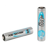 Ansmann 800 mAh - Micro / AAA / HR03 Nikkel-Metalhydrid (NiMH), Batteri Sølv, AAA, Nikkel-Metalhydrid (NiMH), 1,2 V, 800 mAh, 10.5 x 44.5