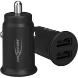Ansmann In-Car-Charger CC212, Oplader Sort