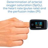 Beurer 45434, Pulsoximeter Sort