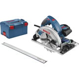 Bosch GKS 65 GCE + FSN 1400 19 cm Sort, Blå 5000 rpm 1800 W, Rundsav Blå, Træ, Sort, Blå, Børstefri, 19 cm, 5000 rpm, 6,5 cm