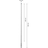 Bosch SDS plus-7X 1 stk, Boremaskine Borehammer, 8 mm, 465 mm, Mursten, Beton, Hård beton, Naturlig sten, Sandsten, Sten, 40 cm, SDS-plus
