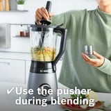Bosch Serie 4 MMB6177S blender 1,5 L Bordplade blender 1200 W Sort, Sølv, Stander rørmaskine Sølv/Sort, Bordplade blender, 1,5 L, Impulsfunktion, Knusning af is, 1 m, 1200 W