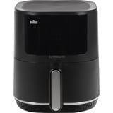 Braun HF5030 Enkelt 6 L Enkeltstående 1700 W Varmluftsteger Sort, Airfryer Sort/Sølv, Varmluftsteger, 6 L, 1,5 kg, 80 °C, 200 °C, Enkelt