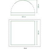 Coleman Event Dome Shelter L, Pavillon Lyseblå/grå