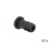 DeLOCK 60251 portstøvdæksel 10 stk 3,5 mm, Beskyttelses hætte Sort, 3,5 mm, Termoplastisk elastomer (TPE), Sort, Smartphone, 3,7 mm, 8 mm