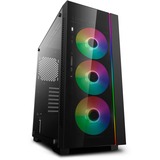 DeepCool Matrexx 55 V3 ADD-RGB 3F Midi Tower Sort, Towerkabinet Sort, Midi Tower, PC, Sort, ATX, EATX, micro ATX, Mini-ITX, Syntetisk ABS, SPCC, Hærdet glas, Spil