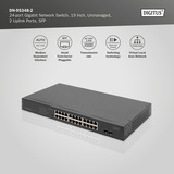 Digitus 24-ports Gigabit DN-95348-2 PoE, Switch 