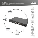 Digitus 24-ports Gigabit DN-95348-2 PoE, Switch 