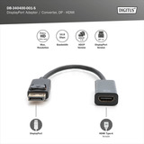 Digitus DisplayPort til HDMI adapter / konverter Sort