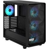 Fractal Design Meshify 2 Lite Sort, Towerkabinet Sort, PC, Sort, ATX, EATX, micro ATX, Mini-ITX, Stål, Hærdet glas, Flere, Kabinet faner