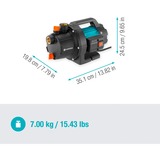 GARDENA 9015-47, Pumpe Turkis/Sort