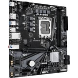 GIGABYTE B760M H V2, Bundkort Sort