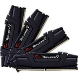 G.Skill Ripjaws V F4-3600C14Q-32GVKA hukommelsesmodul 32 GB 4 x 8 GB DDR4 3600 Mhz Sort, 32 GB, 4 x 8 GB, DDR4, 3600 Mhz, 288-pin DIMM