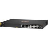 Hewlett Packard Enterprise Aruba 6000 24G Class4 PoE 4SFP 370W Administreret L3 Gigabit Ethernet (10/100/1000) Strøm over Ethernet (PoE) 1U, Switch Administreret, L3, Gigabit Ethernet (10/100/1000), Strøm over Ethernet (PoE), Stativ-montering, 1U