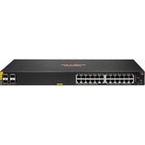 Hewlett Packard Enterprise Aruba 6000 24G Class4 PoE 4SFP 370W Administreret L3 Gigabit Ethernet (10/100/1000) Strøm over Ethernet (PoE) 1U, Switch Administreret, L3, Gigabit Ethernet (10/100/1000), Strøm over Ethernet (PoE), Stativ-montering, 1U