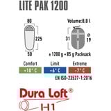 High Peak Lite Pak 1200, Sovepose Grøn/Rød