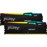 Kingston FURY DIMM 32 GB DDR5-6000 (2x 16 GB) Dual-Kit, Hukommelse Sort