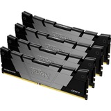 Kingston FURY FURY 128 GB 3200 MT/s DDR4 CL16 DIMM (sæt med 4) Renegade Sort, Hukommelse Sort/Sølv, 128 GB, 4 x 32 GB, DDR4, 288-pin DIMM