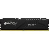 Kingston FURY FURY Beast hukommelsesmodul 8 GB 1 x 8 GB DDR5 5200 Mhz Sort, 8 GB, 1 x 8 GB, DDR5, 5200 Mhz, 288-pin DIMM