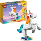 LEGO Creator 3-in-1 Magisk enhjørning, Bygge legetøj Byggesæt, 7 År, Plast, 145 stk, 215 g