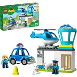 LEGO DUPLO Redning Politistation og helikopter, Bygge legetøj Byggesæt, 2 År, Plast, 40 stk, 909 g