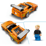 LEGO Speed Champions The Fast and The Furious Toyota Supra MK4, Bygge legetøj 
