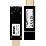 Lindy LWL HDMI 2.0 Extender, HDMI-udvidelse forlænger Sort