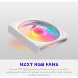 NZXT F140 RGB, Sag fan Hvid